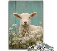 Jigsaw Puzzles for Adults Baby Sheep Puzzles for Adults,learning Educational for Is Ideal As A Gift for The Whole Family (38x26cm)