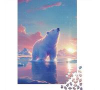 Jigsaw Puzzles for Adults Bear 500 Piece Puzzle Wooden Puzzle for Adults And 18 Years Old And Up Games Toys Gift 500pcs (52x38cm)
