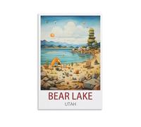 Jigsaw Puzzles for Adults，Bear Lake Utah，Puzzles Micro Pieces Challenging Difficult Puzzles Christmas Birthday Gift Game Toys 70x50cm