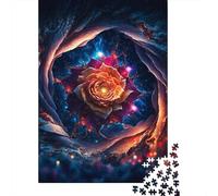 Jigsaw Puzzles for Adults Beautiful Cosmic Rose 1000 Piece Puzzle Paper Puzzle for Adults And Age 18 Years Up Challenging Game Puzzles 38x26cm/1000pcs
