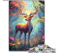 Jigsaw Puzzles for Adults Beautiful Deer Wooden Jigsaw Puzzles 50X75CM Home Decor Brain Teaser Game for Teenagers & Family Interaction