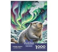 Jigsaw Puzzles for Adults Beaver 1000 Piece Jigsaw Challenge Toy Animal Theme Home Decoration Gifts for Men for Both Adults And Children 70x50cm/1000pcs