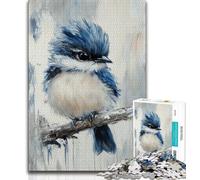 Jigsaw Puzzles for Adults Blue Bird 1000 Pieces for Adults,Stress Reliever Staycation Kill Time Home Decoration Toys (size 38x26cm)