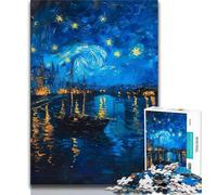 Jigsaw Puzzles for Adults Boat Under The Night Sky Teenager Jigsaw,Stress Reliever Staycation Kill Time Parent-child Interaction (size 75x50cm)
