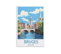 Jigsaw Puzzles for Adults,Bruges Belgium Posters Paper Jigsaw Puzzle 1000 Pieces Adult Toys Decompression Game 70x50CM