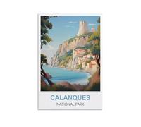 Jigsaw Puzzles for Adults，Calanques National Park France Paper Jigsaw Puzzle 1000 Pieces Adult Toys Decompression Game 38x26cm