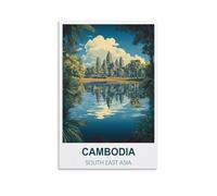 Jigsaw Puzzles for Adults，Cambodia South East Asia Puzzles Micro Pieces Challenging Difficult Puzzles Christmas Birthday Gift Game Toys 26x38cm