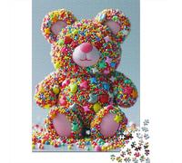 Jigsaw Puzzles for Adults Candy 500 Piece Puzzle Wooden Jigsaw Puzzle for Adults And Age 18 And Up Christmas Birthday Gifts 500pcs (52x38cm)