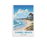 Jigsaw Puzzles for Adults,Carmel Beach California,Puzzles Micro Pieces Challenging Difficult Puzzles Christmas Birthday Gift Game Toys 100x70cm