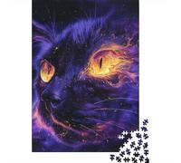 Jigsaw Puzzles for Adults Cat 500 Piece Puzzle Wooden Puzzle for Adults And 18 Years Old And Up Family Activity 500pcs (52x38cm)