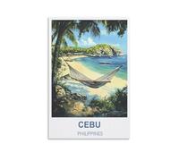Jigsaw Puzzles for Adults，Cebu Philippines Puzzles Micro Pieces Challenging Difficult Puzzles Christmas Birthday Gift Game Toys 52x70cm