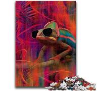 Jigsaw Puzzles for Adults Chameleon Fantasy 1000 Piece Jigsaw,Challenging Family Activity Games DIY Toy for Home Wall Decor Gifts (26x38cm)