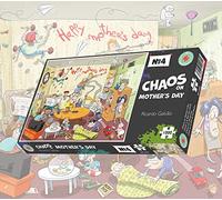 Jigsaw Puzzles For Adults - Chaos On Mothers Day Age 3+ - 500 Piece Jigsaw Puzzles For Adults, Teens, Kids | Made In The UK | Recycled Puzzleboard | Funny Cartoon Puzzles
