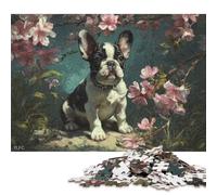 Jigsaw Puzzles for Adults Cherry Blossom Pup 500 Pieces Jigsaw Puzzles Wooden Puzzles Puzzles for 18 Year Olds Up Great Gift for Adults 500pcs (52x38cm)