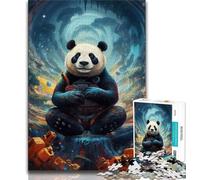 Jigsaw Puzzles for Adults Colorful Art Panda 1000 Piece Puzzle,Learning Educational Toys Family Games Gifts for Friends And Family (size 75x50cm)