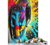 Jigsaw Puzzles for Adults Colorful Sports Cars 1000 Piece Puzzle Wood Puzzle for Adults And 18 Years Old And Up Great Gifts for Christmas 38x26cm/1000pcs