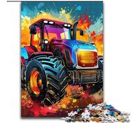 Jigsaw Puzzles for Adults Colorful Tractor Puzzles for Adults size : 38x26cm Challenging Brain Teaser - Relaxing Toy for Teenagers