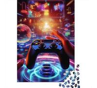 Jigsaw Puzzles for Adults Colourful Gamepad 1000 Piece Jigsaw Puzzle Wooden Jigsaw Puzzle Suitable for Adults for Home Decoration 1000pcs (75x50cm)