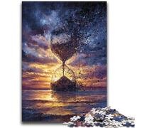 Jigsaw Puzzles for Adults Cosmic Hourglass Adult Jigsaw,Family Game Stress Reliever Difficult Challenge Suitable for Couples (75x50cm)