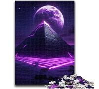 Jigsaw Puzzles for Adults Cosmic Pyramid Teenager Puzzles,Challenging Family Activity Games DIY Toy for Home Wall Decor Gifts (38x26cm)