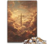Jigsaw Puzzles for Adults Cross in The Clouds Help The Brain Exercise Addictive Toys to Cultivate Patience Suitable for Couples 50x75cm