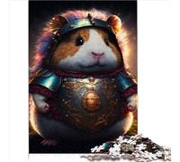 jigsaw puzzles for adults Cute Guinea Pig Warrior Jigsaw Puzzles for Adults 1000 Pieces Wooden Puzzles for Adults and Children Relax Puzzles Games 1000pcs(50x75cm)