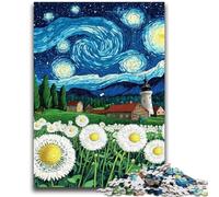 Jigsaw Puzzles for Adults Dandelion Under The Night Sky Challenging To Complete But Fun And Humorous Unique Home Decor And Gifts 26x38cm