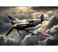 Jigsaw Puzzles For Adults- Dark Cloud Spitfire - Wooden Puzzles For Adults 1000 Pieces Unique Gifts For Wall Art,Challenge Puzzles,Educational Games,Family Puzzles