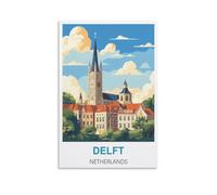 Jigsaw Puzzles for Adults，Delft Netherlands Puzzles for Adults, Challenging Puzzles, Puzzle Game for The Whole for Women,Gifts for Men 52x38cm