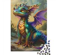 Jigsaw Puzzles for Adults DJ Neon Border Collie 500 Piece Puzzle Wooden Puzzle for Adults And 18 Years Old And Up Games Toys Gift 500pcs (52x38cm)