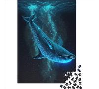 Jigsaw Puzzles For Adults Dolphin Space15 Paper Puzzle 1000 Piece Creative Rectangular Jigsaw Brain Teasers Game 1000pcs (38x26cm)