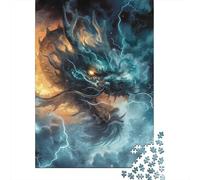 Jigsaw Puzzles for Adults Evil Dragon 500 Piece Puzzle Wood Jigsaw for Adults & Age 18 Years Up Great Gifts for Christmas 500pcs (52x38cm)
