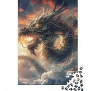 Jigsaw Puzzles for Adults Evil Dragon 500 Piece Puzzle Wood Puzzle for Adults And 18 Years Old And Up Great Gifts for Christmas 500pcs (52x38cm)