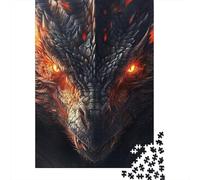 Jigsaw Puzzles for Adults Evil Dragon 500 Piece Puzzle Wooden Jigsaw Puzzle for Adults And Age 18 And Up Christmas Birthday Gifts 500pcs (52x38cm)