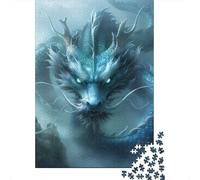 Jigsaw Puzzles for Adults Evil Dragon 500 Piece Puzzle Wooden Puzzle for Adults And 18 Years Old And Up Family Activity 500pcs (52x38cm)