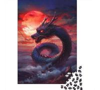 Jigsaw Puzzles for Adults Evil Dragon 500 Piece Puzzle Wooden Puzzle for Adults And Age 18 Years Up Challenging Game Puzzles 500pcs (52x38cm)