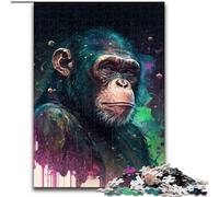 Jigsaw Puzzles for Adults Fantasy Chimpanzee Puzzles for Adults size : 38x26cm Challenging Brain Teaser - Relaxing Toy for Teenagers