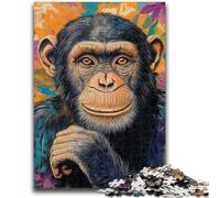 Jigsaw Puzzles for Adults Fantasy Chimpanzee Teenager Puzzles,Challenging Family Activity Games DIY Toy for Home Wall Decor Gifts (38x26cm)