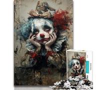 Jigsaw Puzzles for Adults Fantasy Clown Teenager Jigsaw,Stress Reliever Staycation Kill Time Parent-child Interaction (size 38x26cm)