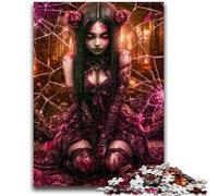 Jigsaw Puzzles for Adults Fantasy Dark Girl Teenager Puzzles,Challenging Family Activity Games DIY Toy for Home Wall Decor Gifts (75x50cm)