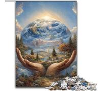 Jigsaw Puzzles for Adults Fantasy Earth,Help The Brain Exercise Addictive Toys to Cultivate Patience Gift For Birthdays 50x75cm