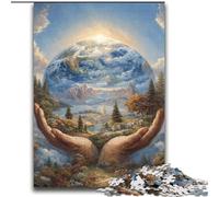 Jigsaw Puzzles for Adults Fantasy Earth,Help The Brain Exercise Addictive Toys to Cultivate Patience Perfect Decoration 38x52cm