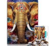 Jigsaw Puzzles for Adults Fantasy Elephant 1000 Piece Puzzle,Toys Educational Games Stress Relieving Unique Birthday And Gifts 26x38cm
