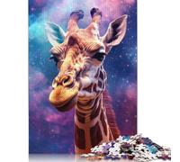 Jigsaw Puzzles for Adults Fantasy Giraffe 1000 Piece Jigsaw Puzzle Wooden Jigsaw Puzzle Suitable for Adults for Home Decoration 1000pcs (75x50cm)