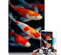 Jigsaw Puzzles for Adults Fantasy Koi Teenager Jigsaw,Stress Reliever Staycation Kill Time Parent-child Interaction (size 75x50cm)