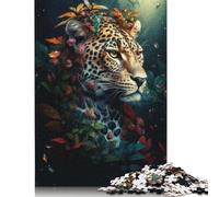Jigsaw Puzzles for Adults Fantasy Magic Leopard Puzzles for Adults 1000 Pieces Creative Wooden Puzzles Intellectual Toy Family Games 1000pcs (75x50cm)