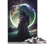 Jigsaw Puzzles for Adults Fantasy Moonlight Samurai 500 Pieces Jigsaw Puzzles Wooden Puzzles Puzzles for 18 Year Olds Up Great Gift for Adults 500pcs (52x38cm)