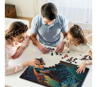 Jigsaw Puzzles for Adults Fantasy Wolf 500 Piece Puzzle Wooden Puzzle for Adults And Age 18 Years Up Challenging Game Puzzles 500pcs (52x38cm)