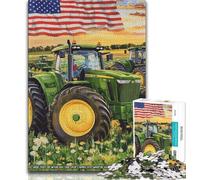Jigsaw Puzzles for Adults Farm Implement Tractor 1000 Pieces for Adults,Stress Reliever Staycation Kill Time Home Decoration Toys (size 38x26cm)