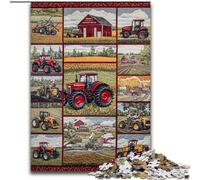 Jigsaw Puzzles for Adults Farm Implement Tractor, Decompressing Intellectual Educational Toy Birthday Present, Gifts, Wall Art 50x75cm